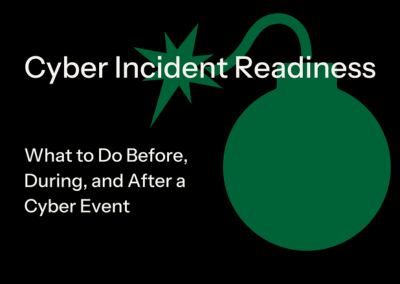 Cyber Incident Readiness: What to do Before, During, and After a Cyber Event