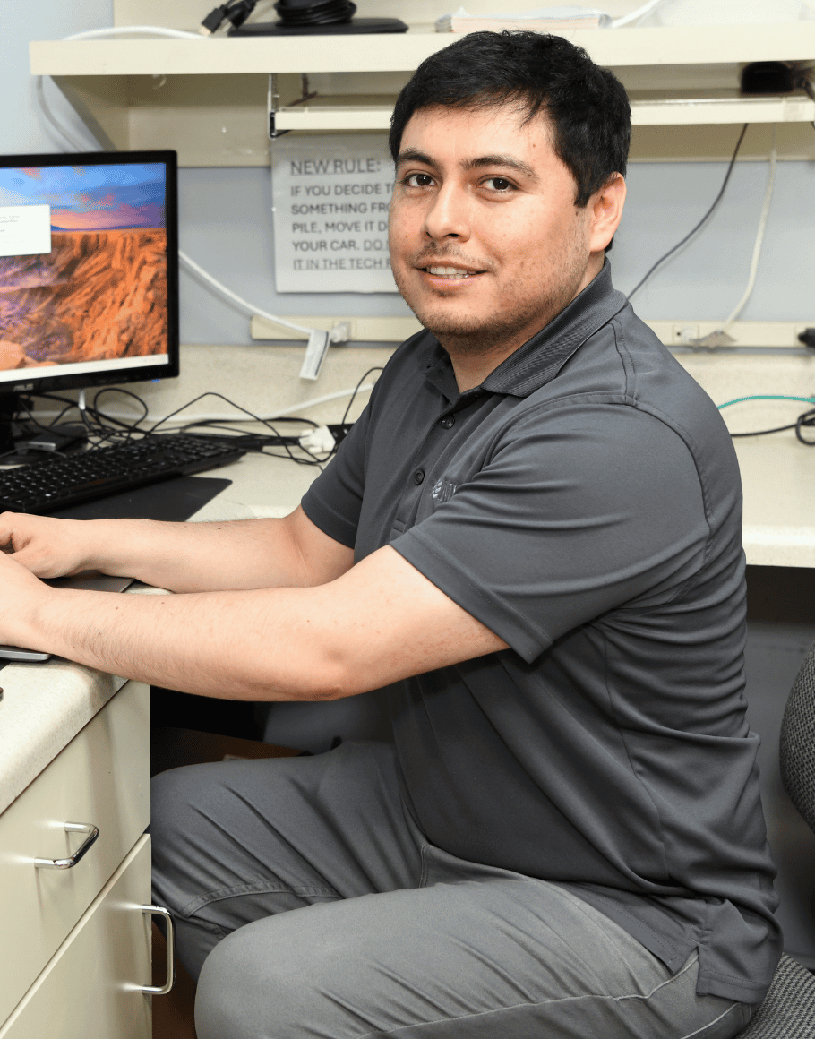 Daniel in Tech Room